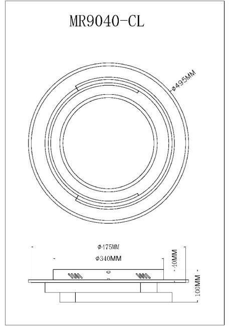 Потолочный светильник Myfar Thalassa MR9040-CL Потолочный светильник Myfar Thalassa MR9040-CL