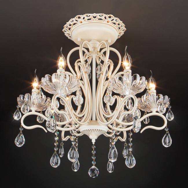 Потолочная люстра Eurosvet 12205/6 белый Strotskis Потолочная люстра Eurosvet 12205/6 белый Strotskis