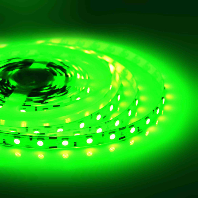 Светодиодная лента Apeyron 12В СТ 14,4Вт/м smd5050 60д/м IP20 5м зеленая 49BL Светодиодная лента Apeyron 12В СТ 14,4Вт/м smd5050 60д/м IP20 5м зеленая 49BL