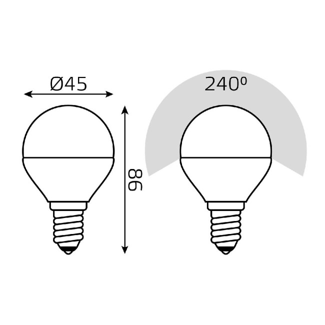 Лампа светодиодная диммируемая Gauss E14 7W 3000K-4000K-6500K груша матовая 1053147 Лампа светодиодная диммируемая Gauss E14 7W 3000K-4000K-6500K груша матовая 1053147