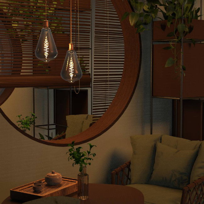 Лампа светодиодная филаментная Gauss E27 8,5W 1800K серая 157802005 Лампа светодиодная филаментная Gauss E27 8,5W 1800K серая 157802005