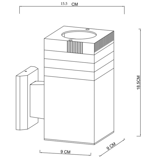 Уличный настенный светильник Arte Lamp Hadar A4421AL-1BK Уличный настенный светильник Arte Lamp Hadar A4421AL-1BK