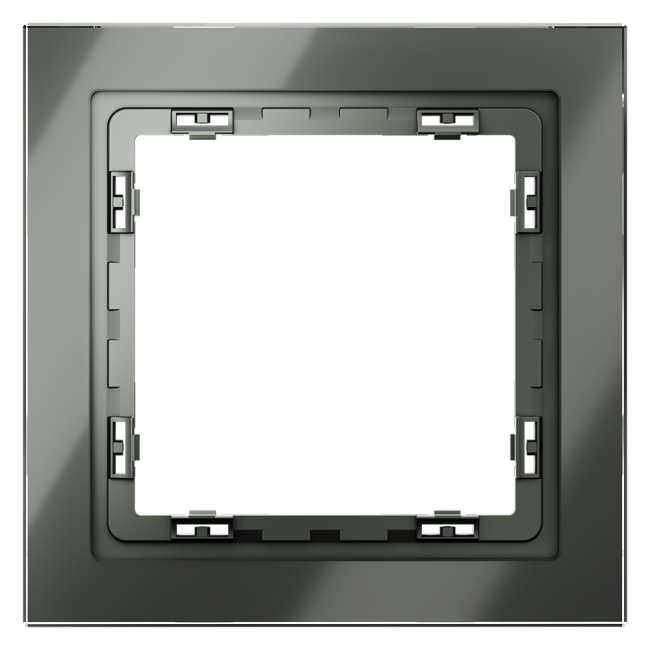 Рамка на 1 пост Voltum S70 VLS110106 (титан, стекло)