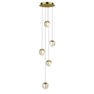 Подвесной светильник Delight Collection MD24001033-5A gold/clear Подвесной светильник Delight Collection MD24001033-5A gold/clear