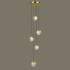 Подвесной светильник Delight Collection MD24001033-5A gold/clear Подвесной светильник Delight Collection MD24001033-5A gold/clear