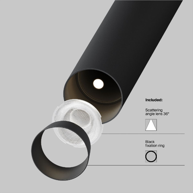 Трековый магнитный светильник Maytoni Focus T TR141-2-6W3K-M-B Трековый магнитный светильник Maytoni Focus T TR141-2-6W3K-M-B