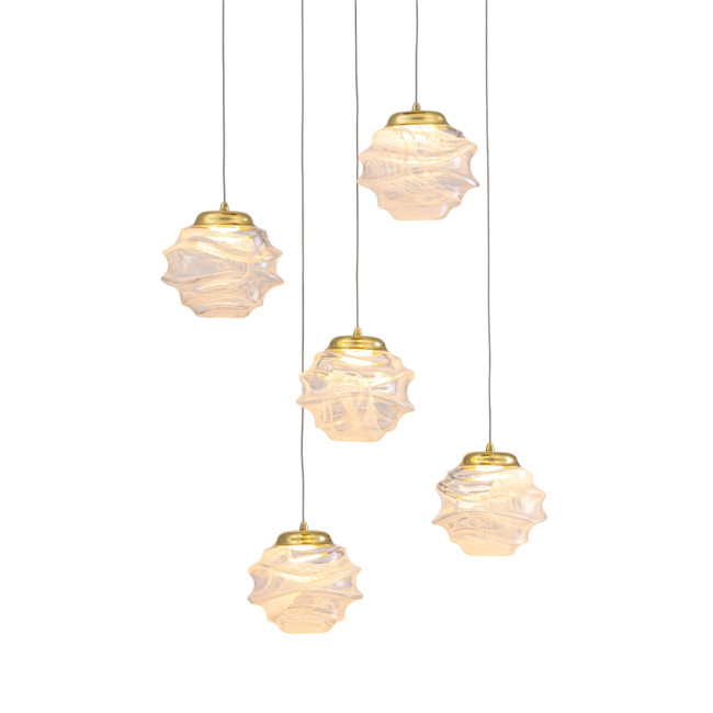 Подвесной светильник Delight Collection MD25030003-5A gold/clear Подвесной светильник Delight Collection MD25030003-5A gold/clear