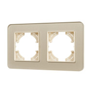 Рамка на 2 поста стеклянная Arlight FRM-OMALI-GS-2-GD 049695