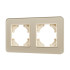 Рамка на 2 поста стеклянная Arlight FRM-OMALI-GS-2-GD 049695 Рамка на 2 поста стеклянная Arlight FRM-OMALI-GS-2-GD 049695