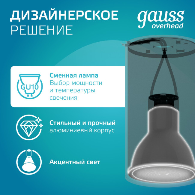Накладной светильник Gauss Basic HD061 Накладной светильник Gauss Basic HD061