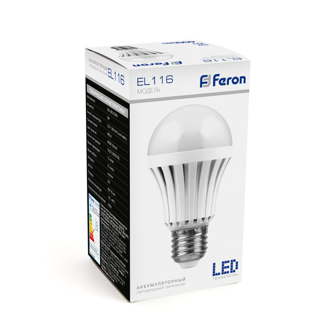 Светодиодная аккумуляторная лампа Feron 48979 EL116 Светодиодная аккумуляторная лампа Feron 48979 EL116