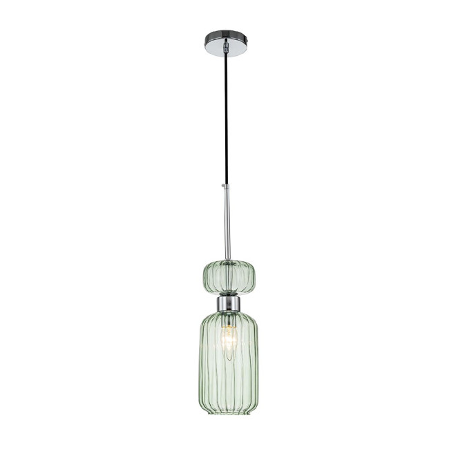 Подвесной светильник Escada Gloss 1141/1S Chrome/Green Подвесной светильник Escada Gloss 1141/1S Chrome/Green