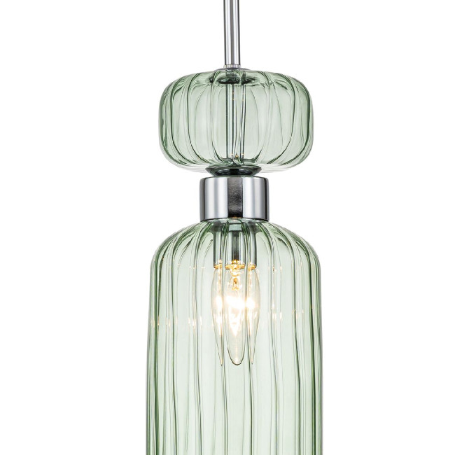 Подвесной светильник Escada Gloss 1141/1S Chrome/Green Подвесной светильник Escada Gloss 1141/1S Chrome/Green