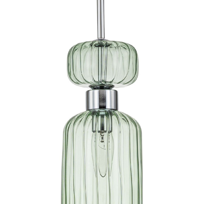Подвесной светильник Escada Gloss 1141/1S Chrome/Green Подвесной светильник Escada Gloss 1141/1S Chrome/Green
