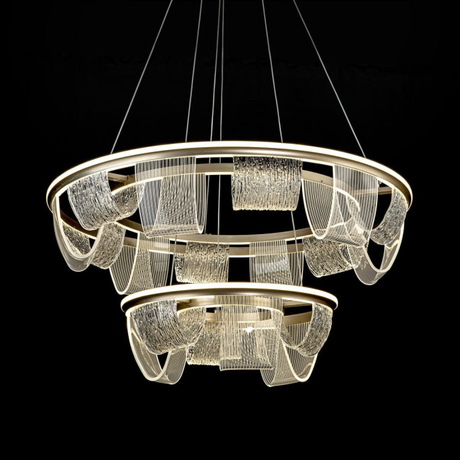 Подвесная люстра LED4U L7706-800-460 GD Подвесная люстра LED4U L7706-800-460 GD