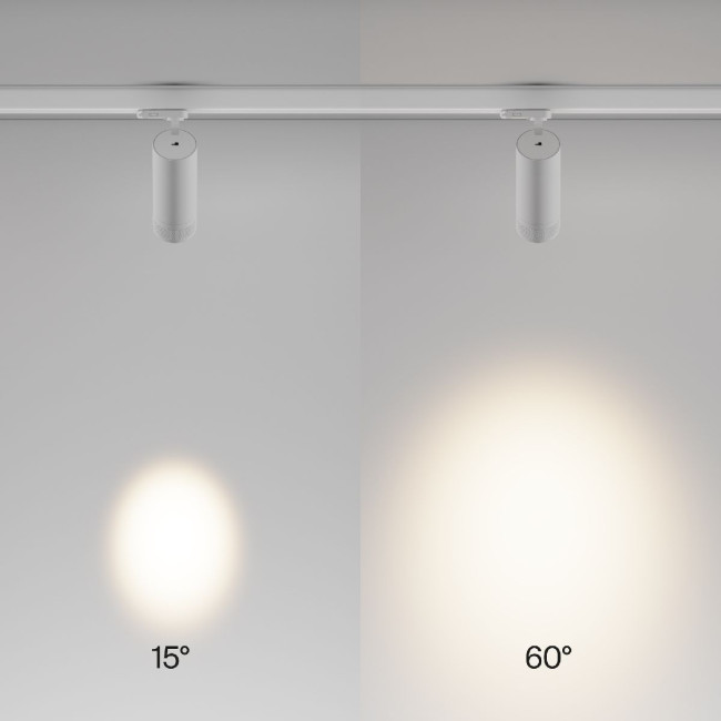 Трековый трехфазный светильник Maytoni Focus Zoom TR198-3-20W2.7K-Z-W Трековый трехфазный светильник Maytoni Focus Zoom TR198-3-20W2.7K-Z-W