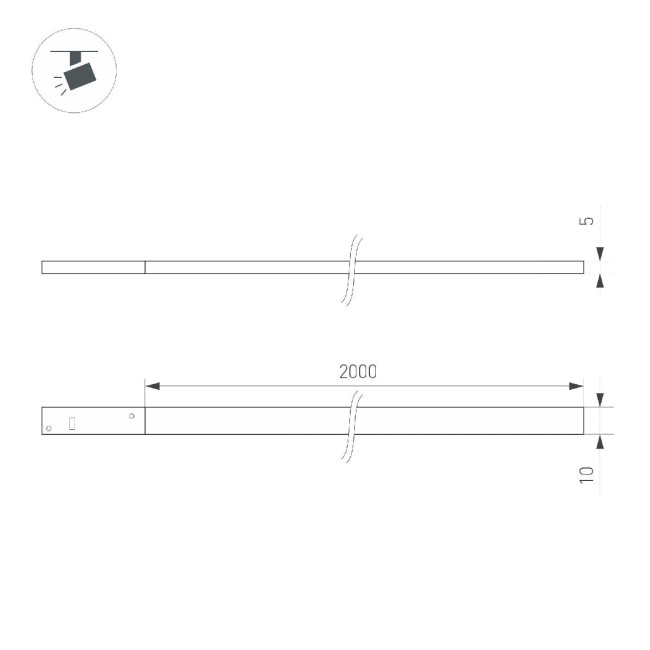 Трековый магнитный светильник Arlight MAG-MICROCOSM-FLAT-ELASTIC-L2000-16W Warm3000 (BK, 100 deg, 24V) 043250 Трековый магнитный светильник Arlight MAG-MICROCOSM-FLAT-ELASTIC-L2000-16W Warm3000 (BK, 100 deg, 24V) 043250