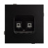 Механизм компьютерной розетки двойной Arlight SCT-TENDO-MPC2-PL-BK (RJ-45, CAT6) 054101 Механизм компьютерной розетки двойной Arlight SCT-TENDO-MPC2-PL-BK (RJ-45, CAT6) 054101
