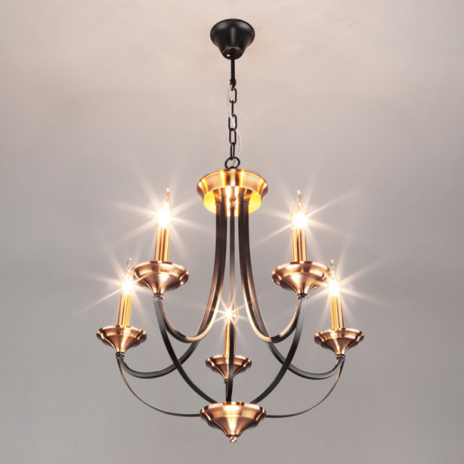 Подвесная люстра Eurosvet 60098/5 черный Подвесная люстра Eurosvet 60098/5 черный