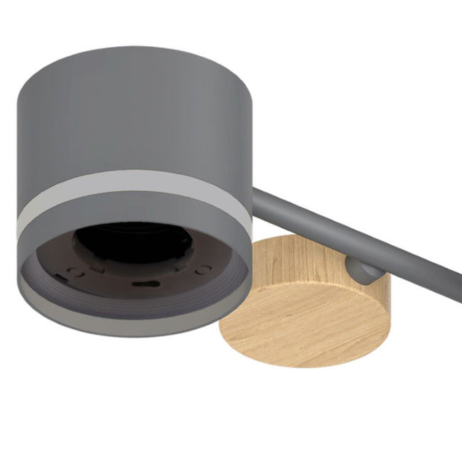 Люстра на штанге Reluce 68730-0.3-10 GX53 GREY+WOOD Люстра на штанге Reluce 68730-0.3-10 GX53 GREY+WOOD