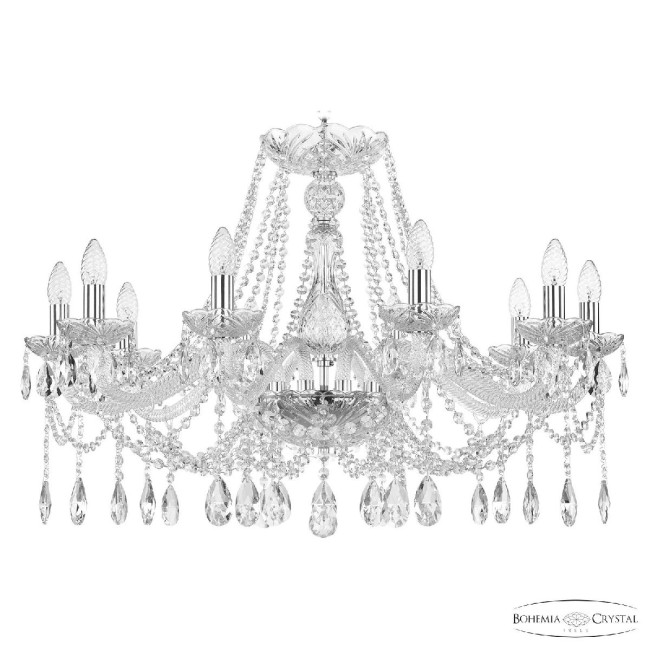Подвесная люстра Bohemia Ivele Crystal 107/10/300 Ni Подвесная люстра Bohemia Ivele Crystal 107/10/300 Ni