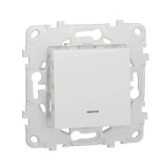 Переключатель одноклавишный перекрестный с подсветкой Schneider Electric Unica New NU520518N