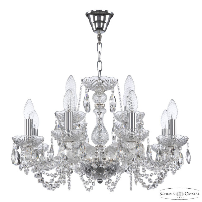 Подвесная люстра Bohemia Ivele Crystal 119/8+4/200 Ni Подвесная люстра Bohemia Ivele Crystal 119/8+4/200 Ni