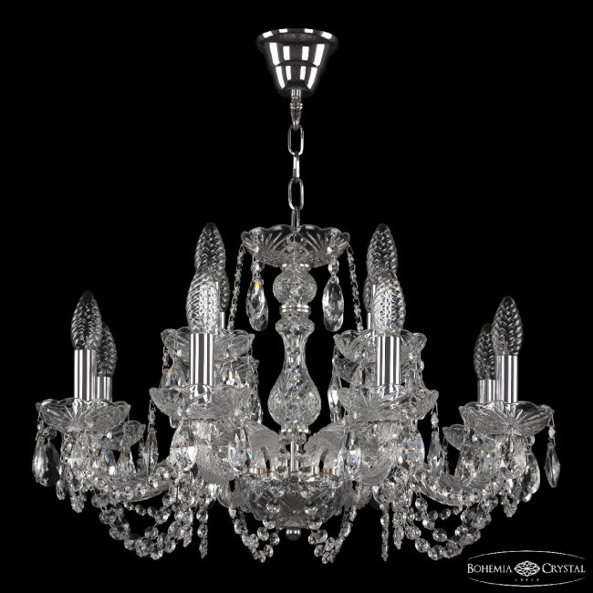 Подвесная люстра Bohemia Ivele Crystal 119/8+4/200 Ni Подвесная люстра Bohemia Ivele Crystal 119/8+4/200 Ni