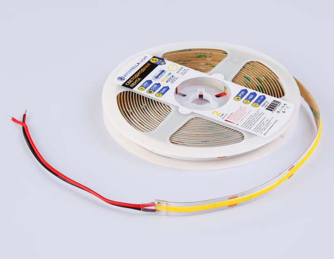 Светодиодная лента Ambrella Light Illumination COB 528Led/14W m/ 24V IP20 4500K/ 5m*10mm*2mm (2 конт.) GS4752 Светодиодная лента Ambrella Light Illumination COB 528Led/14W m/ 24V IP20 4500K/ 5m*10mm*2mm (2 конт.) GS4752