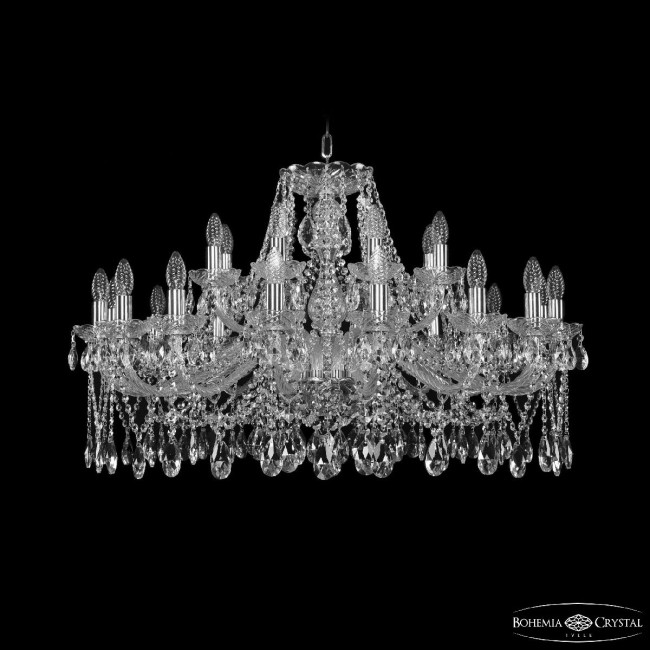 Подвесная люстра Bohemia Ivele Crystal 1413/16+8/360 Ni Подвесная люстра Bohemia Ivele Crystal 1413/16+8/360 Ni