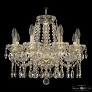 Подвесная люстра Bohemia Ivele Crystal 5413/8/165 G Clear/M-1G Подвесная люстра Bohemia Ivele Crystal 5413/8/165 G Clear/M-1G