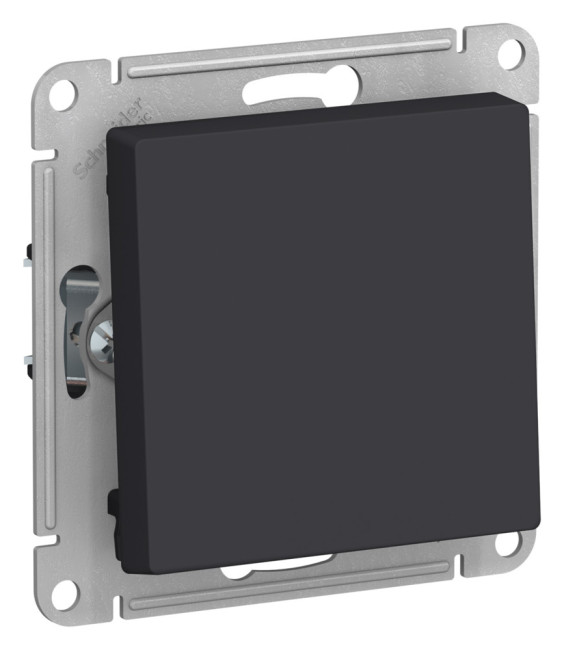 Выключатель 1-клавишный 2-полюсный 10А Systeme Electric AtlasDesign Карбон ATN001021 Выключатель 1-клавишный 2-полюсный 10А Systeme Electric AtlasDesign Карбон ATN001021