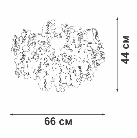 Потолочная люстра Vitaluce V2832-8/7PL