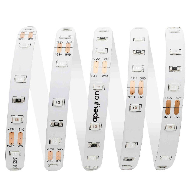 Светодиодная лента Apeyron 12В 3528 4,8Вт/м зеленый 5м IP20 00-434 Светодиодная лента Apeyron 12В 3528 4,8Вт/м зеленый 5м IP20 00-434
