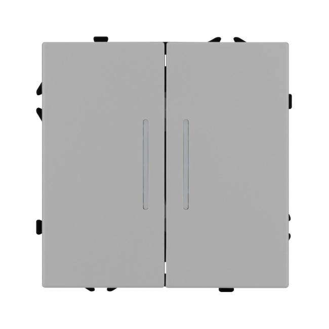 Механизм выключателя двухклавишный непроходной Arlight LED SWT-NOBE-MK02-SFPL-L-IS (230V, 10A) 059418