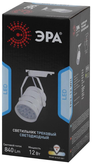 Трековый светильник Эра TR3 - 12 WH Б0032106 Трековый светильник Эра TR3 - 12 WH Б0032106