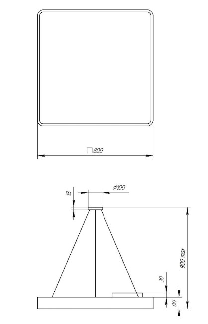 Подвесной светильник Эра Geometria SPO-164-W-40K-110 Б0050588