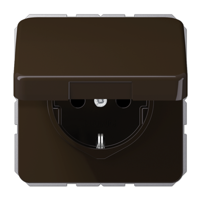 Розетка штепсельная Schuko Jung CD1520BFKLBR Розетка штепсельная Schuko Jung CD1520BFKLBR