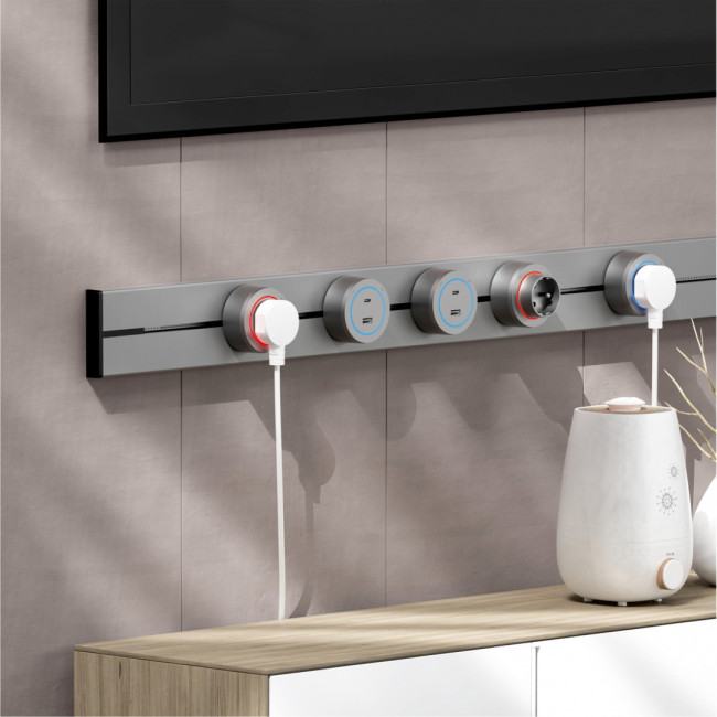 Трековая розетка Arte Milano Am-track-sockets-39 397952TS/ES Grey Трековая розетка Arte Milano Am-track-sockets-39 397952TS/ES Grey