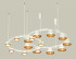 Комплект подвесного светильника Ambrella Light Techno Ring XR92081110 (A9208x2, C9241, C9236, N8144, N8124)