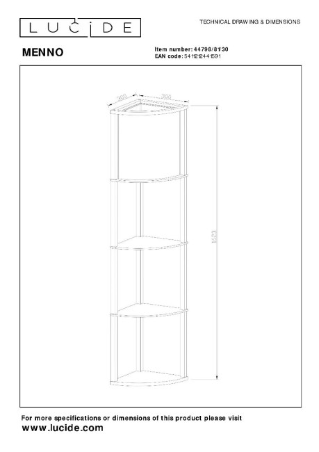 Торшер Lucide Menno 44798/81/30