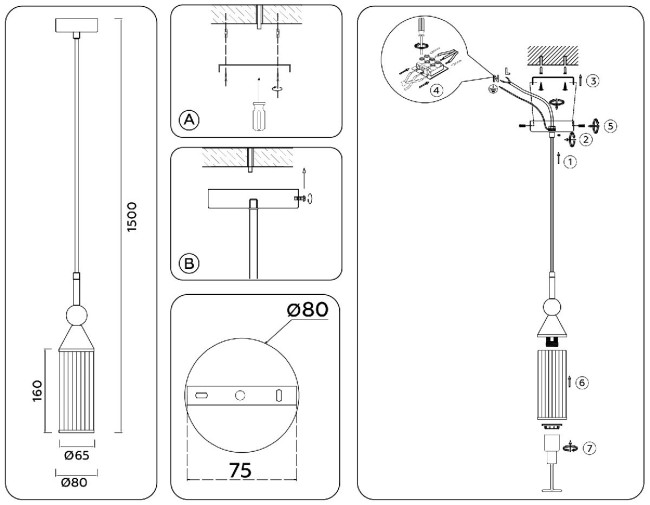 Подвесной светильник Ambrella Light High Light Heigh Light LH55251