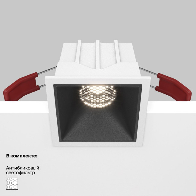 Встраиваемый светильник Maytoni Technical Alfa LED DL043-01-10W4K-SQ-WB