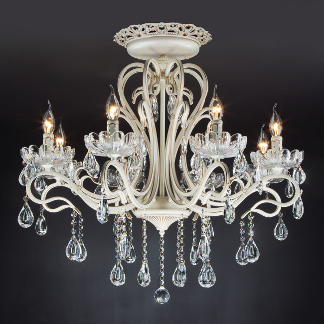 Потолочная люстра Eurosvet 12205/8 белый Strotskis Потолочная люстра Eurosvet 12205/8 белый Strotskis