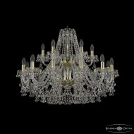 Подвесная люстра Bohemia Ivele Crystal 1409/12+6/300/2d G
