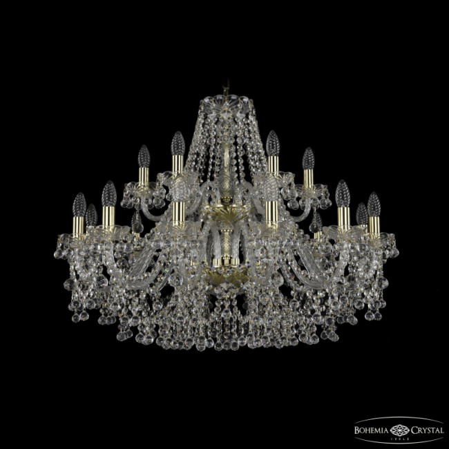 Подвесная люстра Bohemia Ivele Crystal 1409/12+6/300/2d G