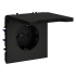 Розетка с защитными шторками и крышкой Voltum S70 VLS040308 (черный матовый) Розетка с защитными шторками и крышкой Voltum S70 VLS040308 (черный матовый)