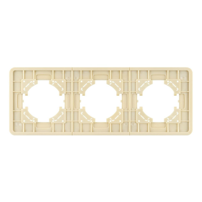 Рамка на 3 поста стеклянная Arlight FRM-OMALI-GS-3-GD 049699