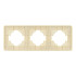 Рамка на 3 поста стеклянная Arlight FRM-OMALI-GS-3-GD 049699