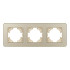 Рамка на 3 поста стеклянная Arlight FRM-OMALI-GS-3-GD 049699